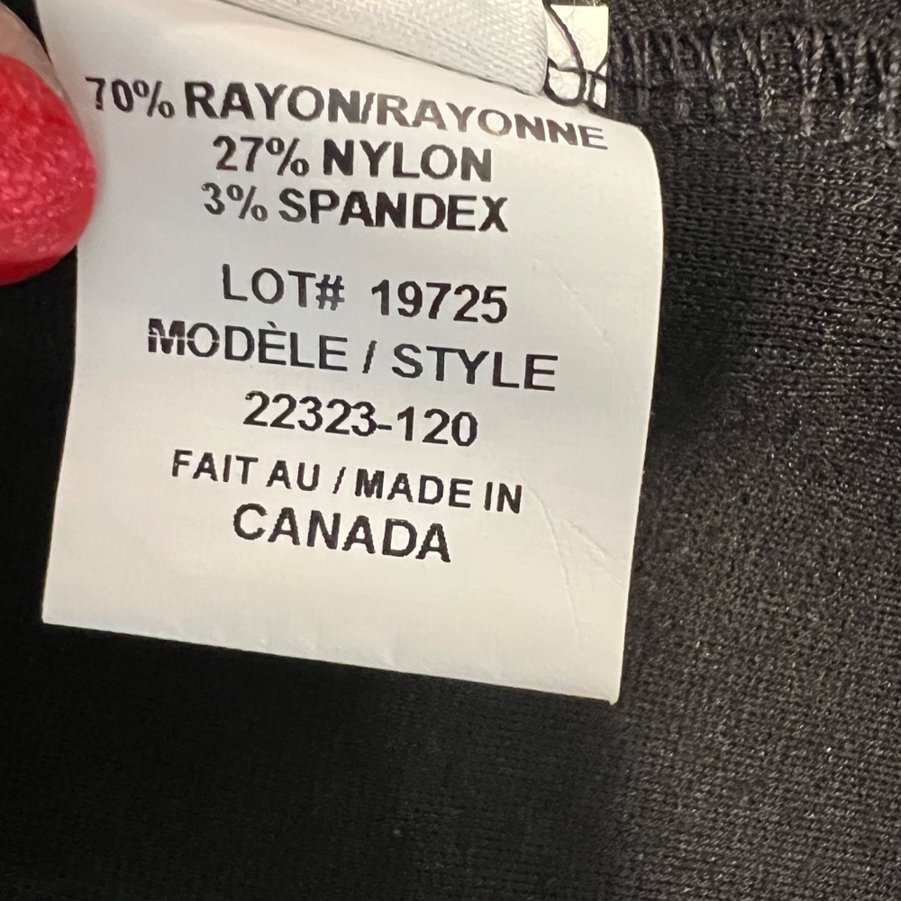 Melanie Lyne Ponte Pencil Skirt Stretch Black with Buttons Women's Size 12 - Picture 9 of 9